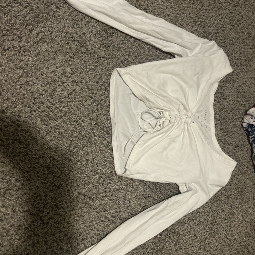 Tie up (string) crop top